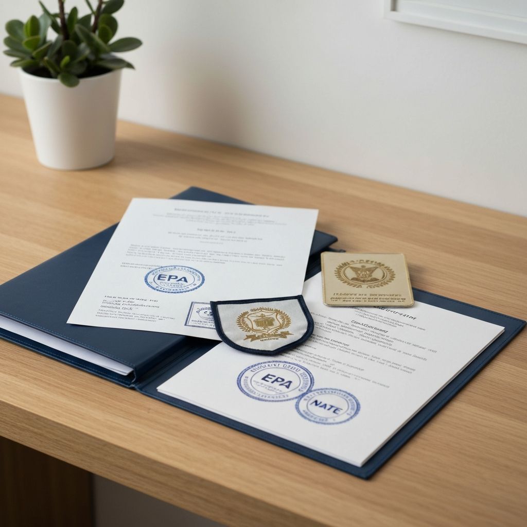 EPA, OSHA, NATE Certifications