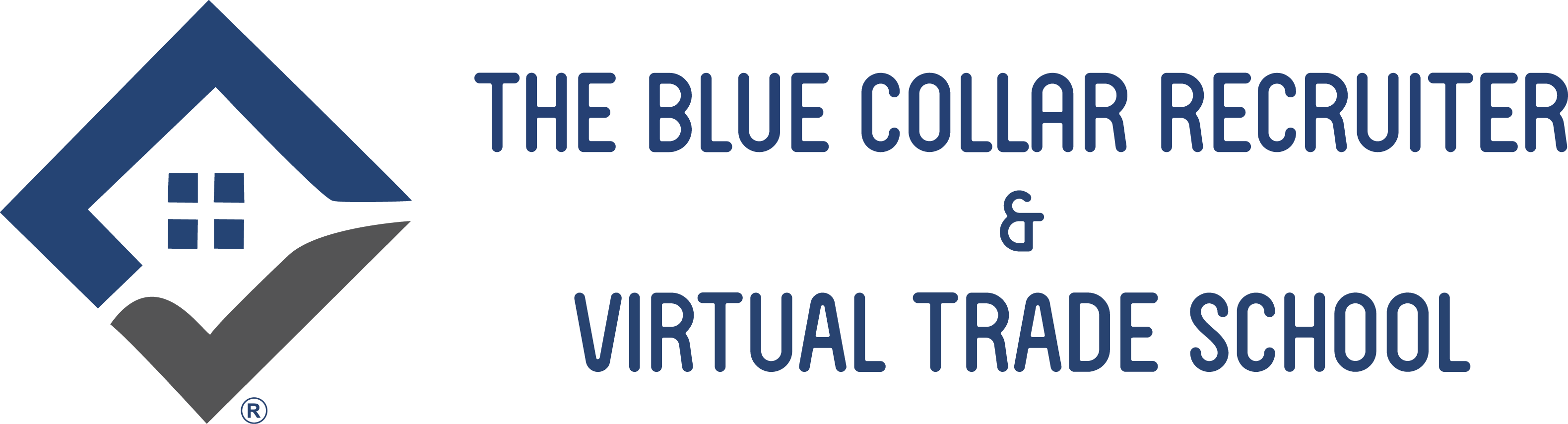 The Blue Collar Recruiter & Virtual Trade School Logo